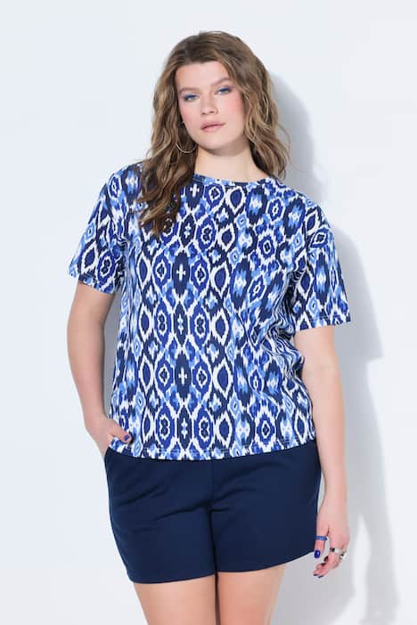 T-shirt, oversize, stampa all-over