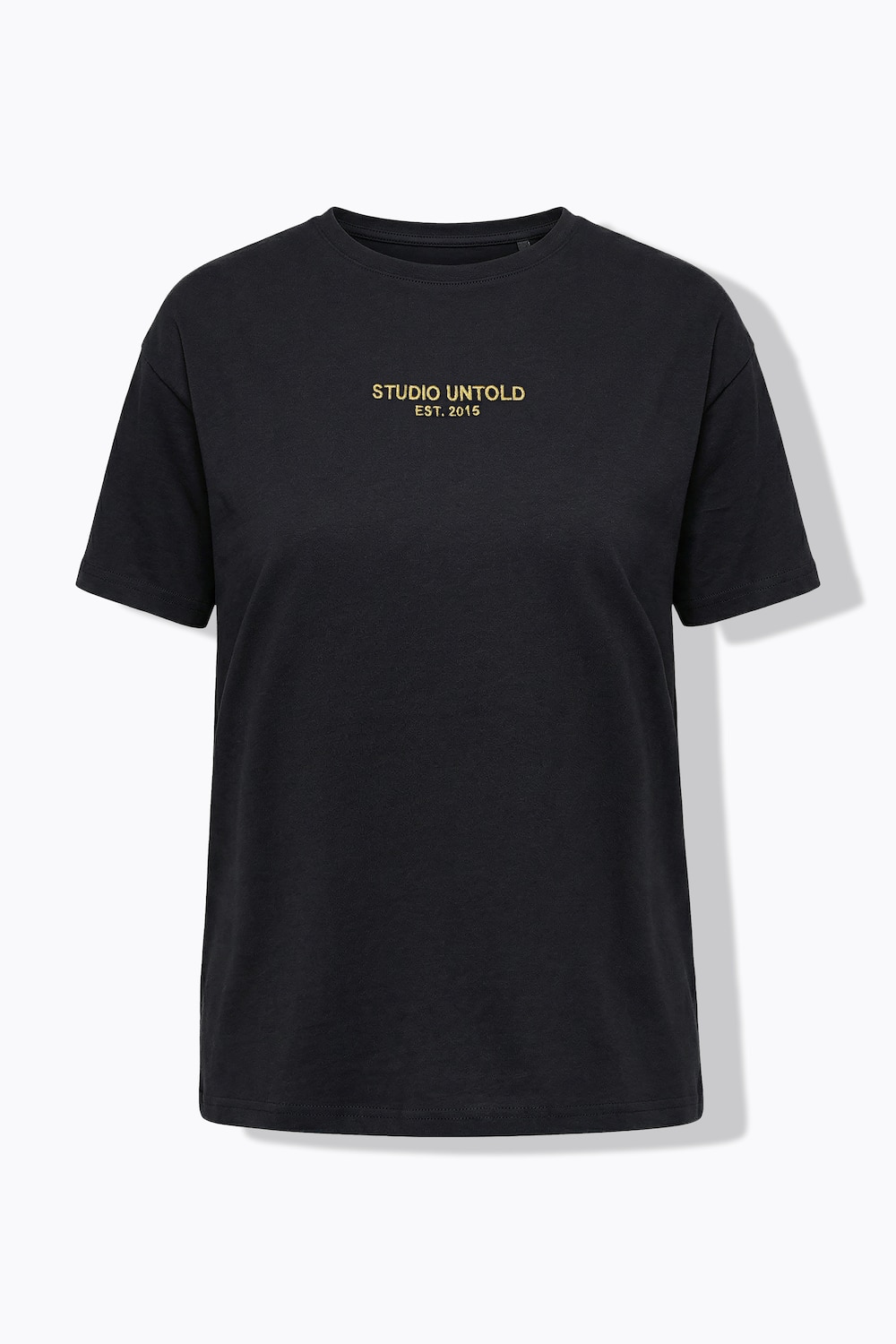 Stora storlekar T-shirt i oversize-modell och statement, Dam, svart, storlek: 46/48, Bomull, Studio Untold