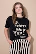 T-Shirt, oversized, Motiv mit Statement