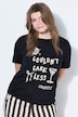 T-Shirt, oversized, Motiv mit Statement