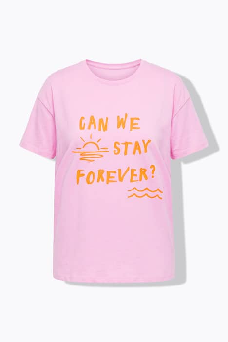 T-Shirt, oversized, Motiv mit Statement