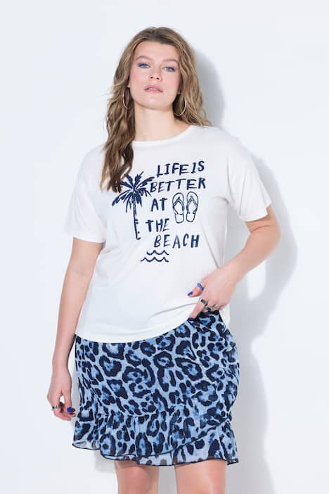 T-Shirt, oversized, Vacay-Motiv
