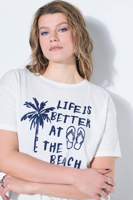 T-Shirt, oversized, Vacay-Motiv