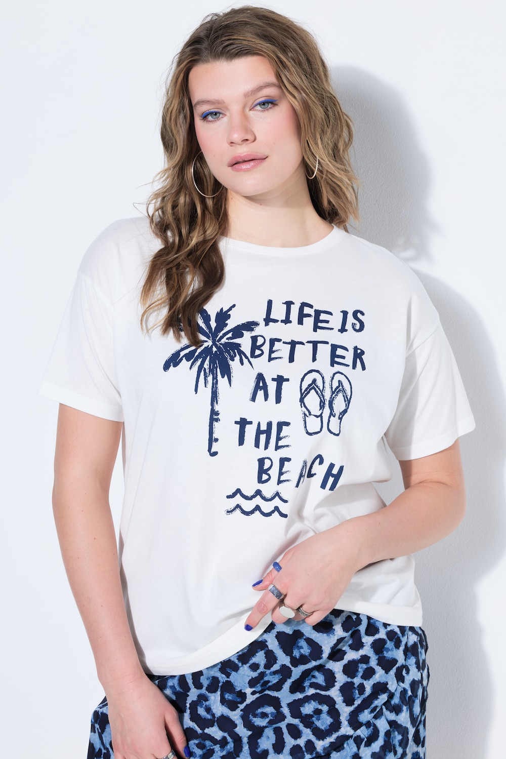 T-Shirt, oversized, Vacay-Motiv
