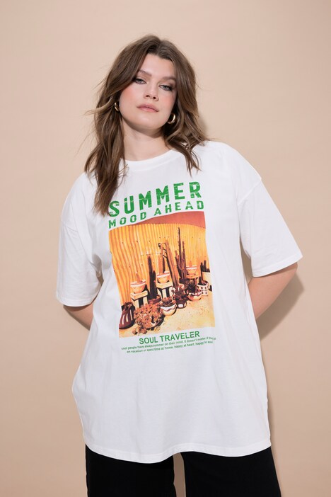 Tričko, oversized, potisk XXL