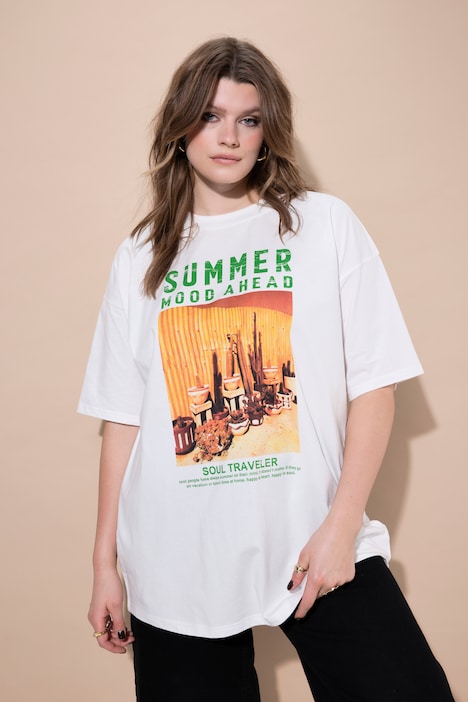 Tričko, oversized, potisk XXL