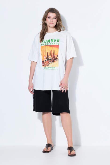 Tričko, oversized, potisk XXL