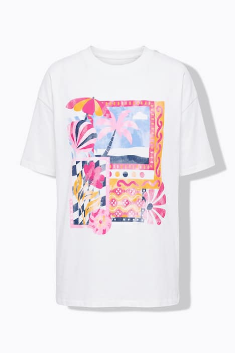 T-Shirt, oversized, Holiday-Motiv