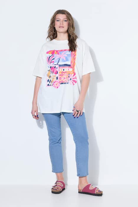 T-Shirt, oversized, Holiday-Motiv