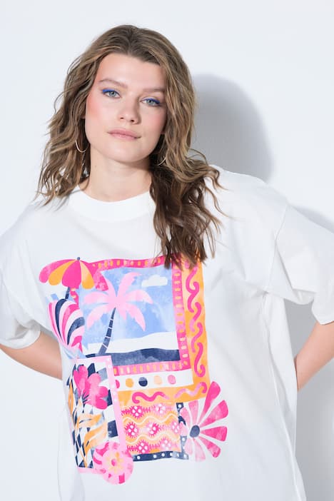T-Shirt, oversized, Holiday-Motiv