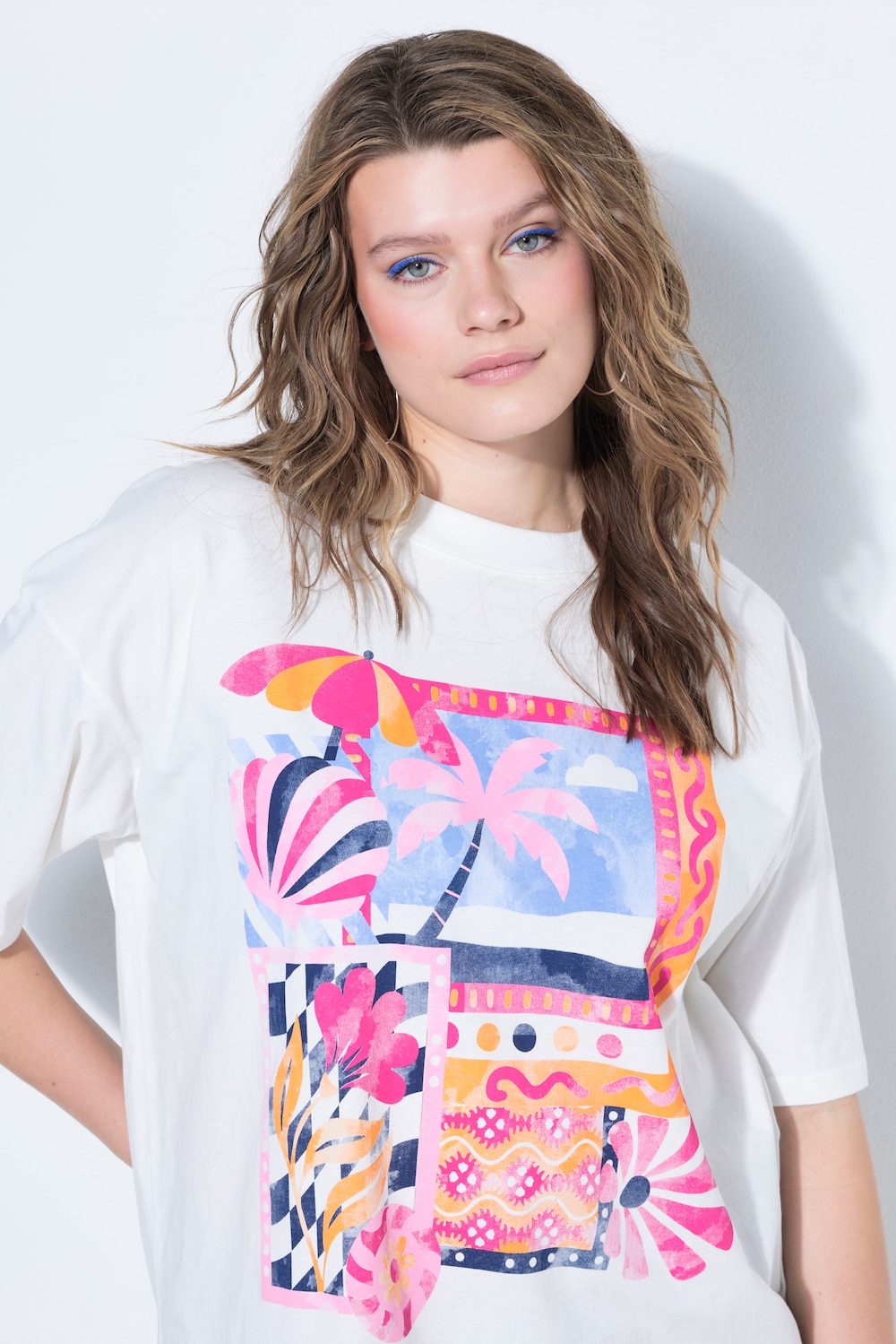 T-Shirt, oversized, Holiday-Motiv