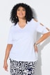 T-Shirt, Schulter-Cut-Outs, V-Ausschnitt, Halbarm