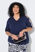 T-Shirt, Schulter-Cut-Outs, V-Ausschnitt, Halbarm