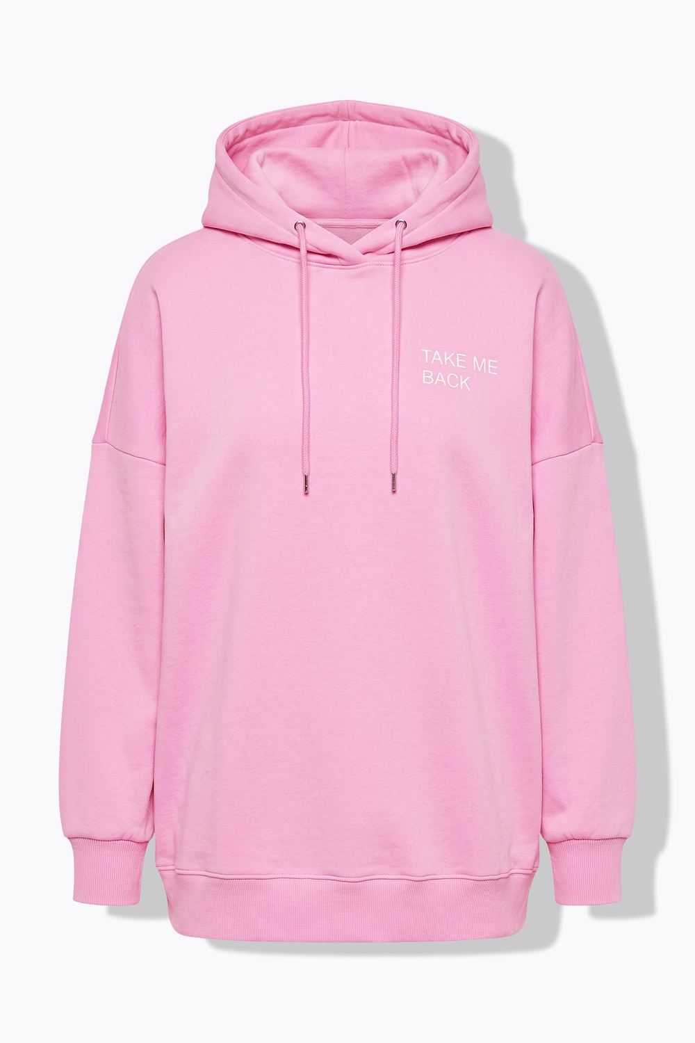 Stora storlekar Hoodie i oversize-modell med statement och huva, Dam, rosa, storlek: 58/60, Bomull/Polyester, Studio Untold