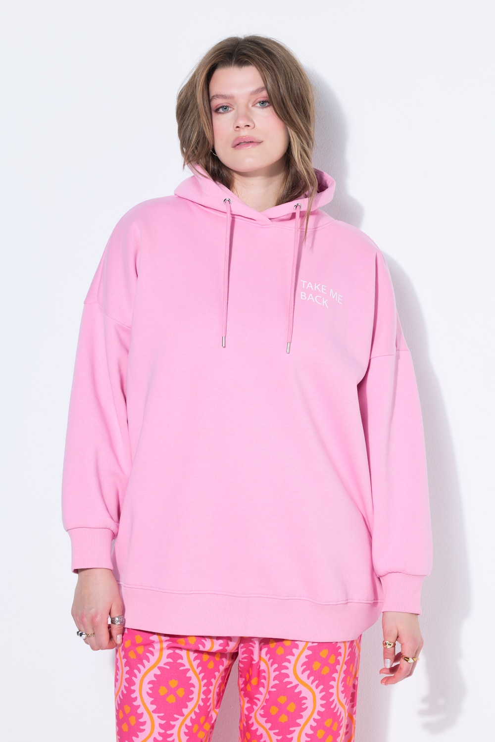 Hoodie, Oversize Shape, Statement, Kapuze