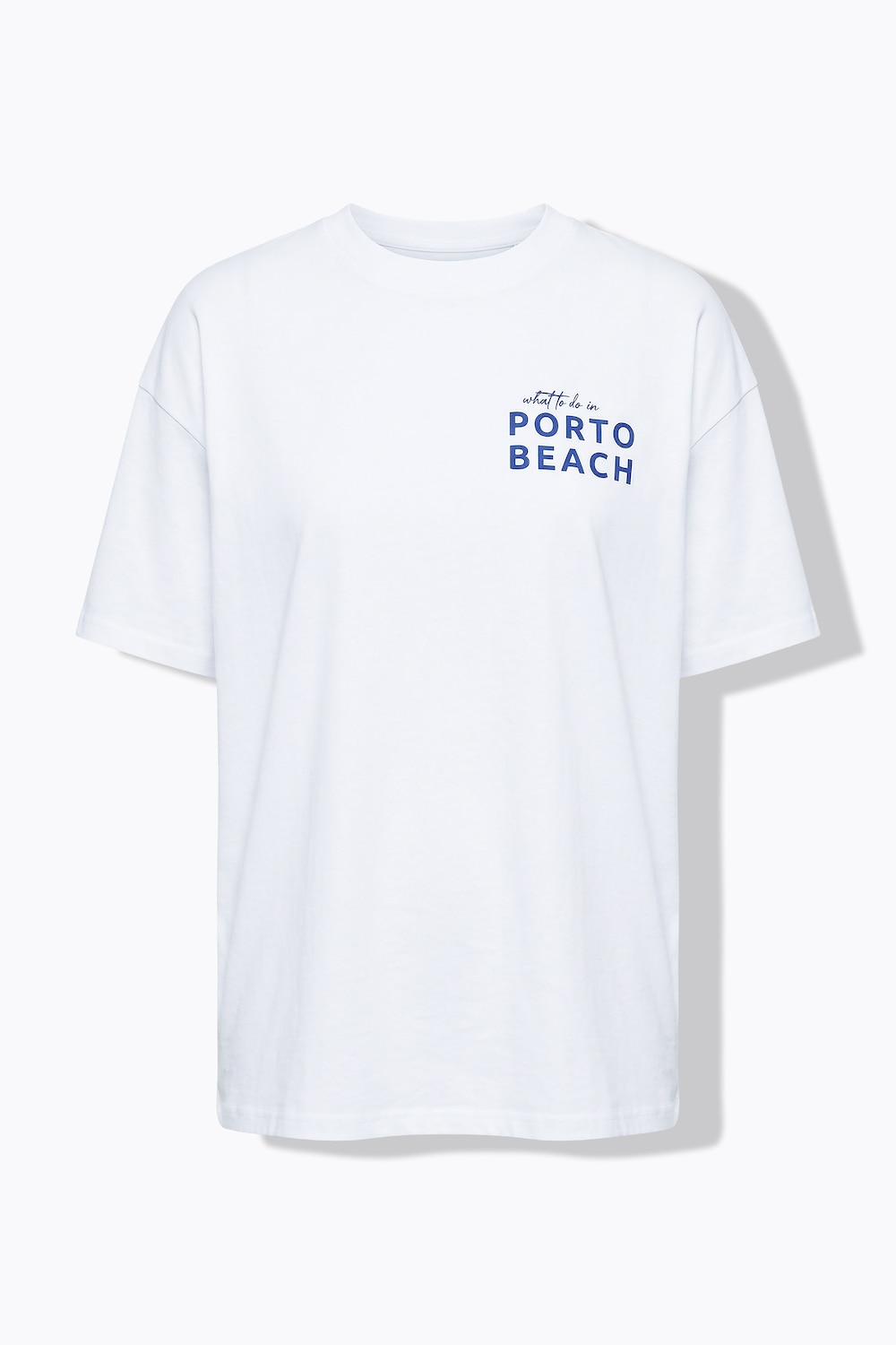 Stora storlekar T-shirt i oversized modell med XL-ryggprint, Dam, vit, storlek: 42/44, Bomull, Studio Untold