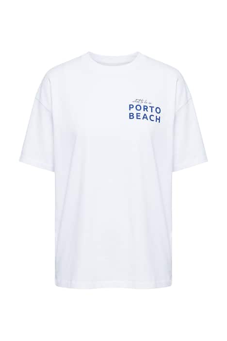 Tričko, volný střih, velký potisk na zádech