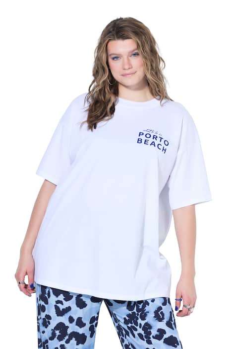 Tričko, volný střih, velký potisk na zádech