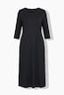 Maxikleid, Zierknoten, A-Linie, Rundhals, 3/4-Arm