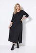 Maxikleid, Zierknoten, A-Linie, Rundhals, 3/4-Arm