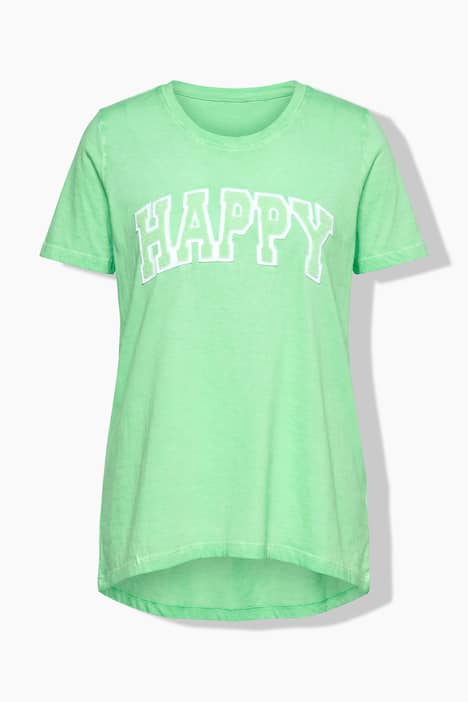 Happy Applique Short Sleeve Tunic Tee