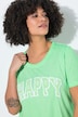 Happy Applique Short Sleeve Tunic Tee