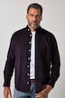 Chemise en velours côtelé, manches longues et col à pointes boutonnées (boutons dissimulés), coupe Modern Fit - jusqu'au 8 XL