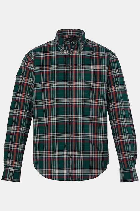 Karohemd, Langarm, Modern Fit, Buttondown-Kragen, bis 8 XL