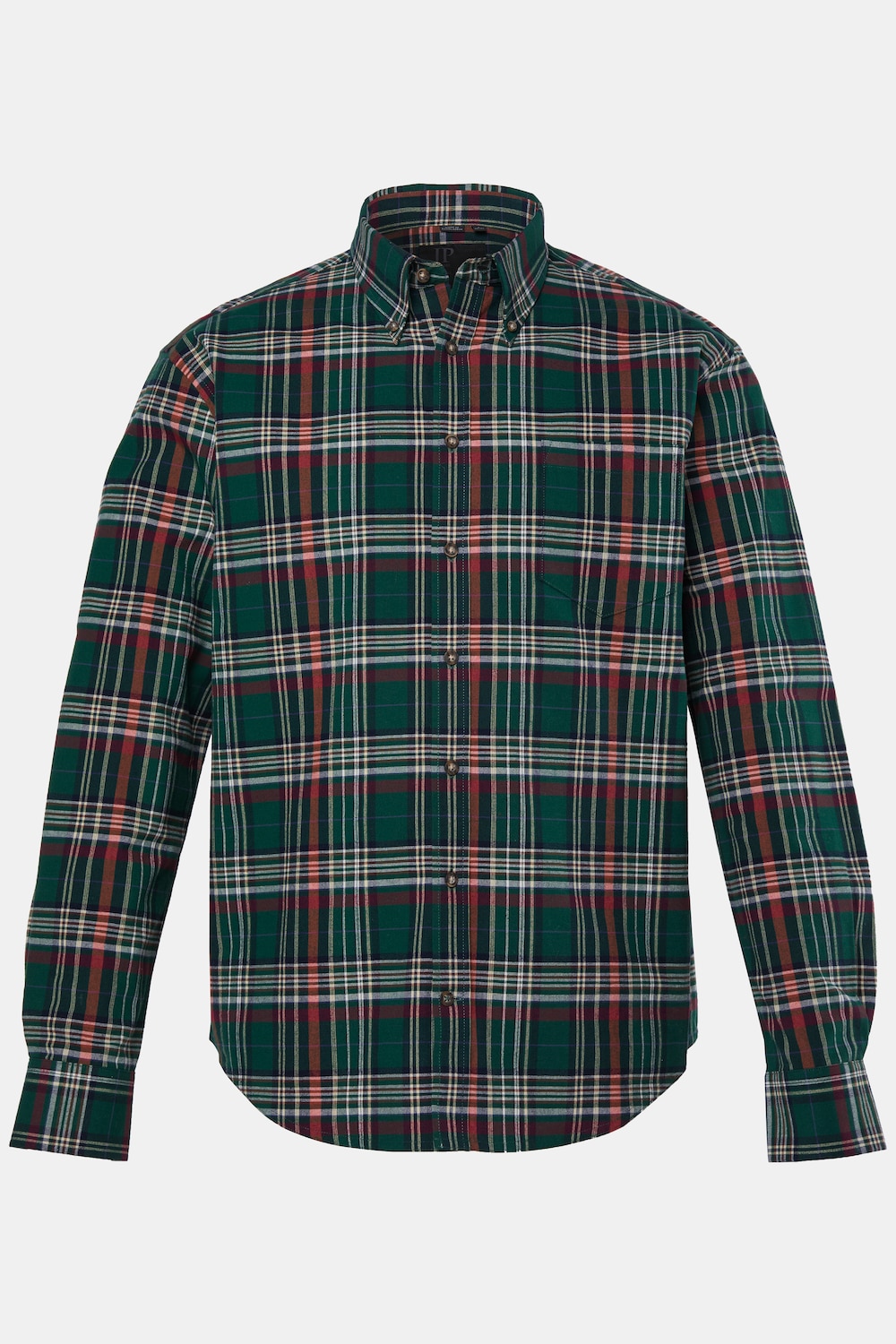 Karohemd, Langarm, Modern Fit, Buttondown-Kragen, bis 8 XL