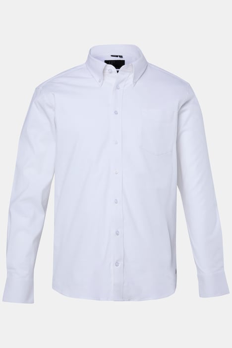 Hemd, Langarm, Modern Fit, Struktur, Buttondown-Kragen, bis 8 XL