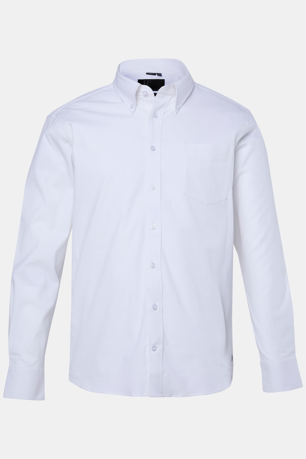 Chemise texturée, manches longues et col à pointes boutonnées, coupe Modern Fit - jusqu'au 8 XL