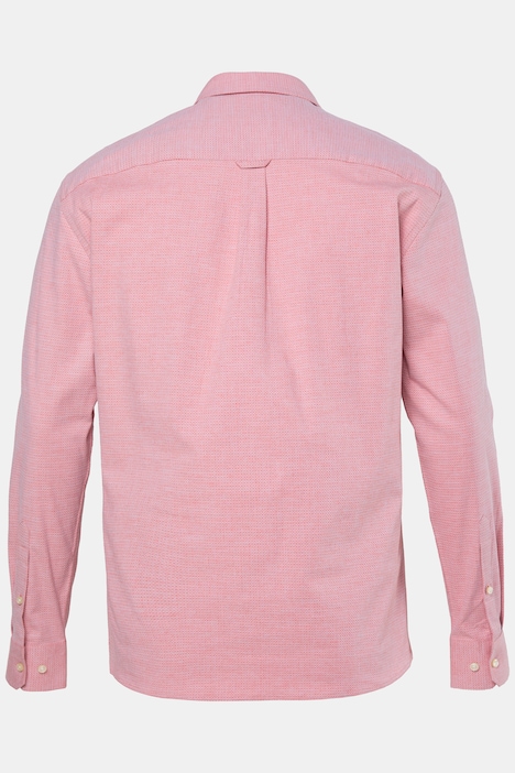 Košile, dlouhé rukávy, moderní střih, struktura, límec na knoflíky, do velikosti 8XL