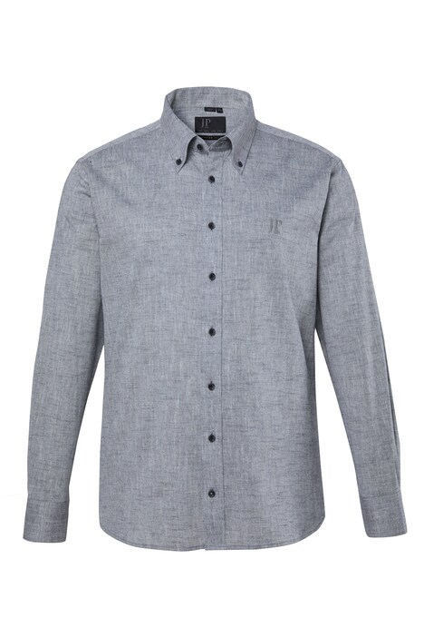 Košile, dlouhé rukávy, moderní střih, chambray, přehnutý límeček na knoflíky, do vel. 8XL