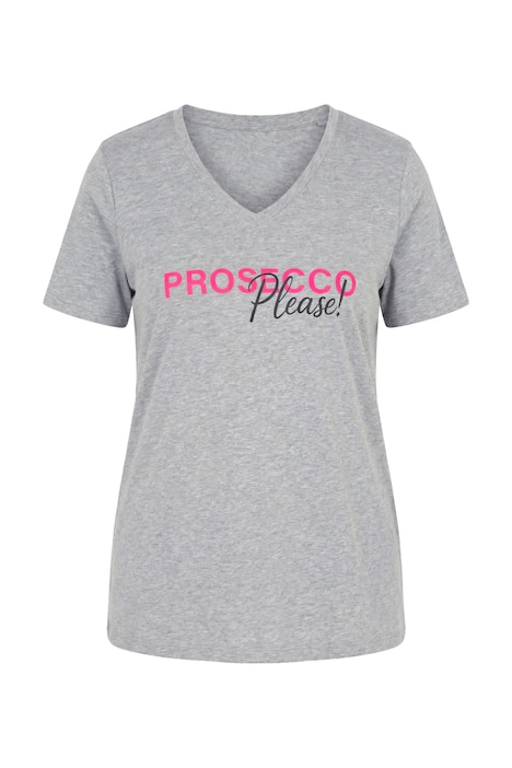 Tričko, pohodlný volný střih, s nápisem „Prosecco Please“