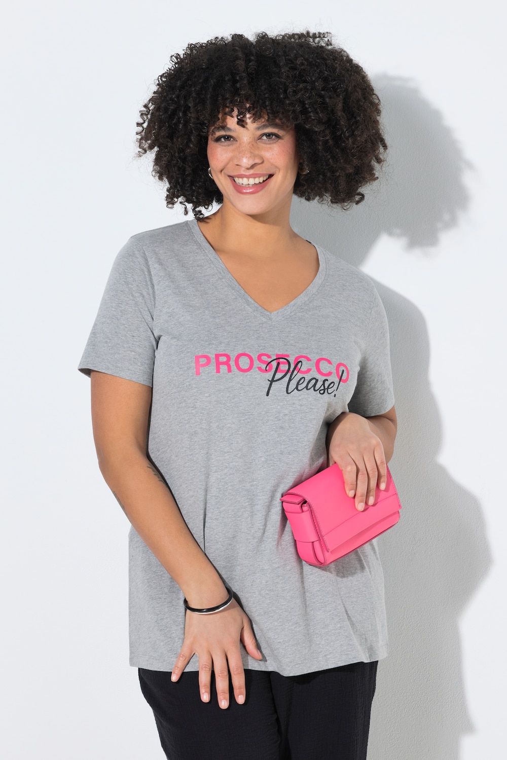 T-Shirt, bequeme Passform, Prosecco Please