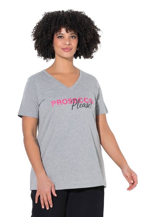 Tričko, pohodlný volný střih, s nápisem „Prosecco Please“