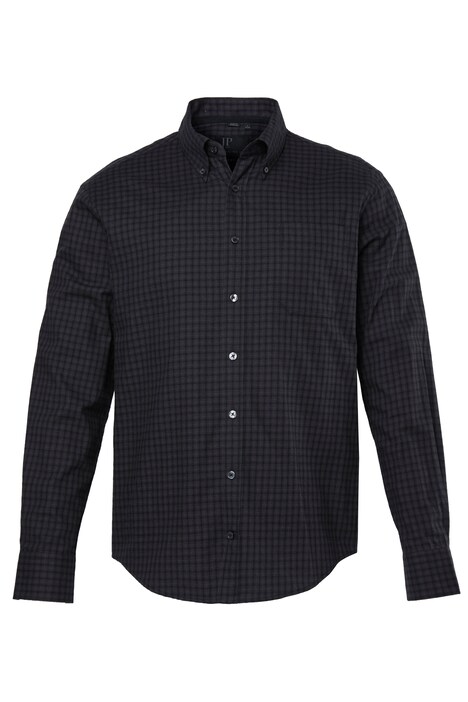 Kostkovaná košile, dlouhé rukávy, moderní střih, flanel, límeček na knoflíky, do vel. 8XL