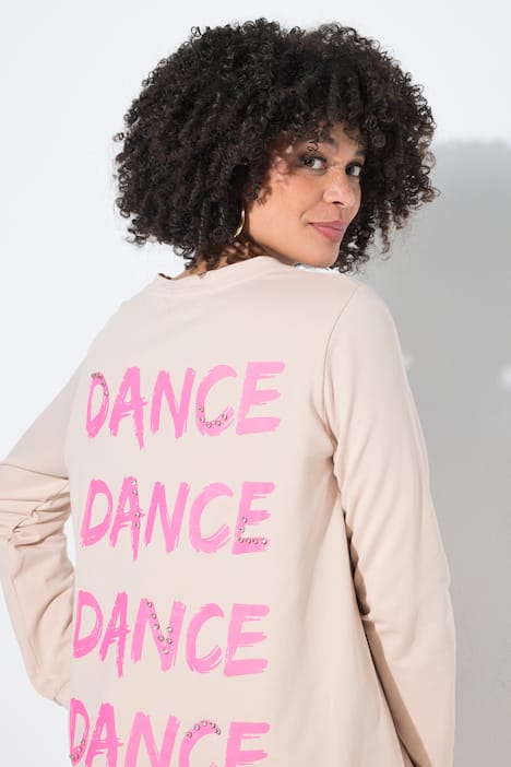 Sweatshirt, langere A-lijn, DANCE-rugprint