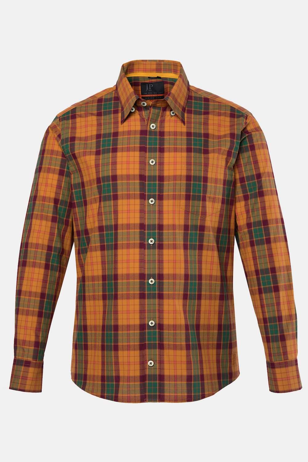 Karohemd, Langarm, Modern Fit, verdeckter Buttondown-Kragen, bis 8 XL
