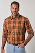 Chemise à carreaux, manches longues et col à pointes boutonnées (boutons dissimulés), coupe Modern Fit - jusqu'au 8 XL