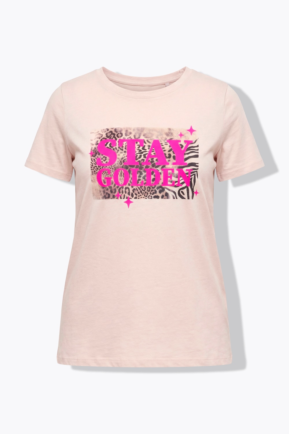 Stora storlekar T-shirt, Dam, beige, storlek: 48, Bomull, Angel of Style