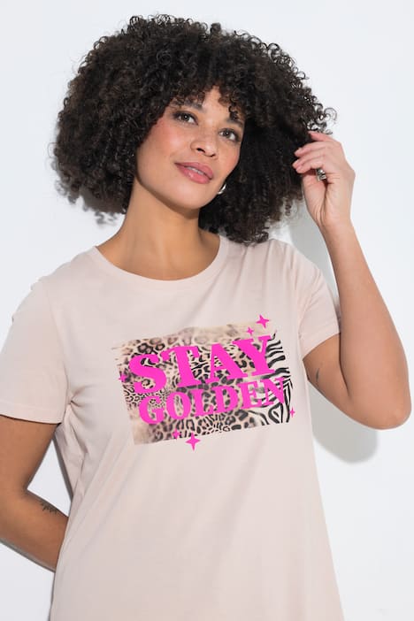 T-Shirt, bequeme Passform, Schriftzug