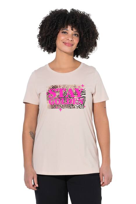 Tričko, pohodlný volný střih, s nápisem „Ohlala