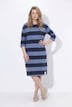 Sweatkleid, Streifen, Rundhals, 3/4-Arm, Biobaumwolle
