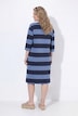 Sweatkleid, Streifen, Rundhals, 3/4-Arm, Biobaumwolle