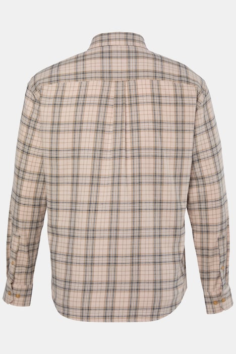 Karohemd, Langarm, Modern Fit, Flanell, Buttondown-Kragen, bis 8 XL
