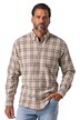 Kostkovaná košile, dlouhé rukávy, moderní střih, flanel, límec na knoflíky, do velikosti 8XL