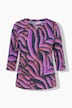 Shirt, Animal-Muster, Classic, Rundhals, 3/4-Arm