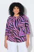 Shirt, Animal-Muster, Classic, Rundhals, 3/4-Arm
