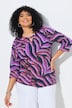 Shirt, Animal-Muster, Classic, Rundhals, 3/4-Arm